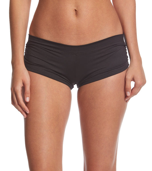 Hot Yoga Short Black Low Rise Fold Over Waist Item 6022 -  Canada