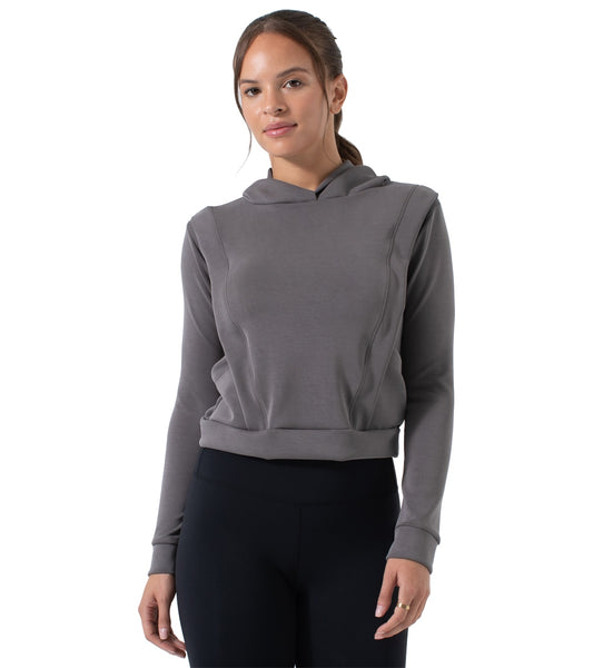 Girlfriend Collective RESET Cropped Long Sleeve at EverydayYoga