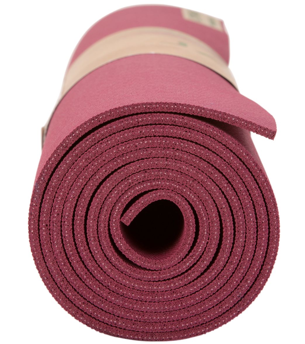 CAP Yoga Reversible Yoga Mat, 5mm with Carry Strap, Dahlia and Ginkgo 