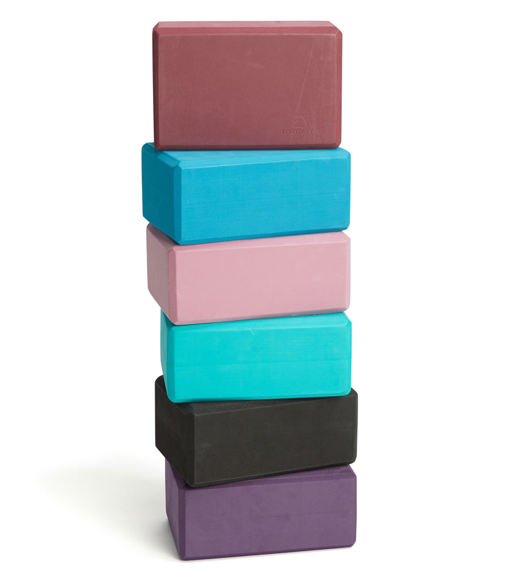 URBNFit Yoga Blocks 2 Pack - Sturdy Foam Yoga Block Set with Strap