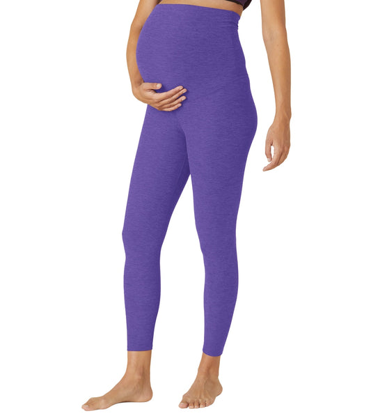 Beyond the Bump by Beyond Yoga Solid Blue Leggings Size M (Maternity) - 56%  off