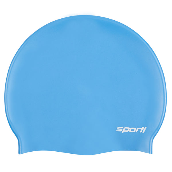 Sporti Silicone Swim Cap Dark Navy Blue