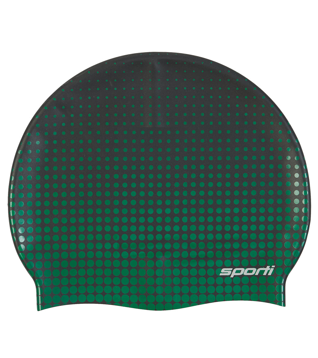 Sporti Silicone Swim Cap Dark Navy Blue