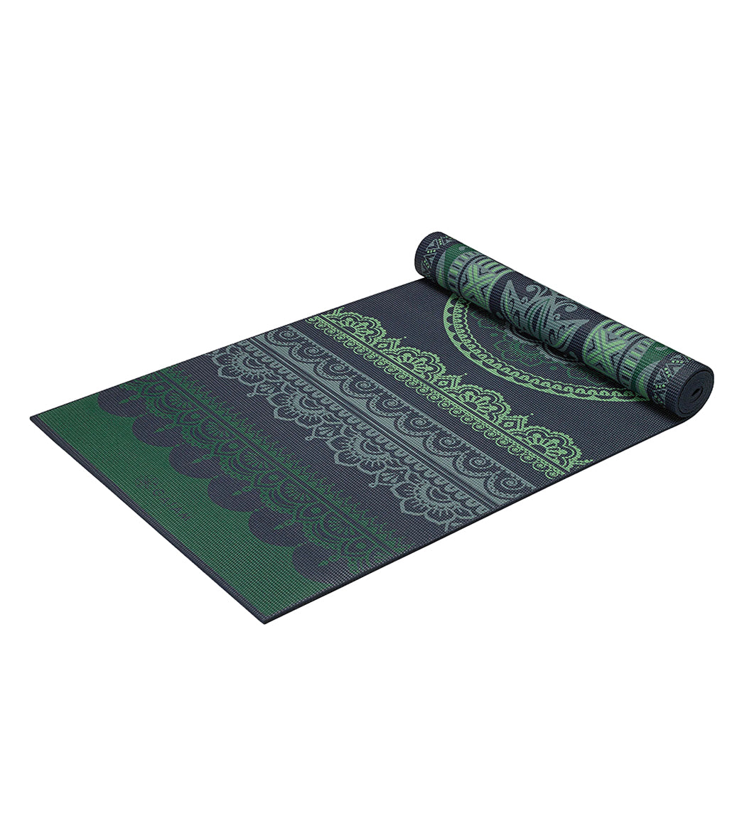 Scalloped ink Gaiam 6mm Thick Yoga Mat