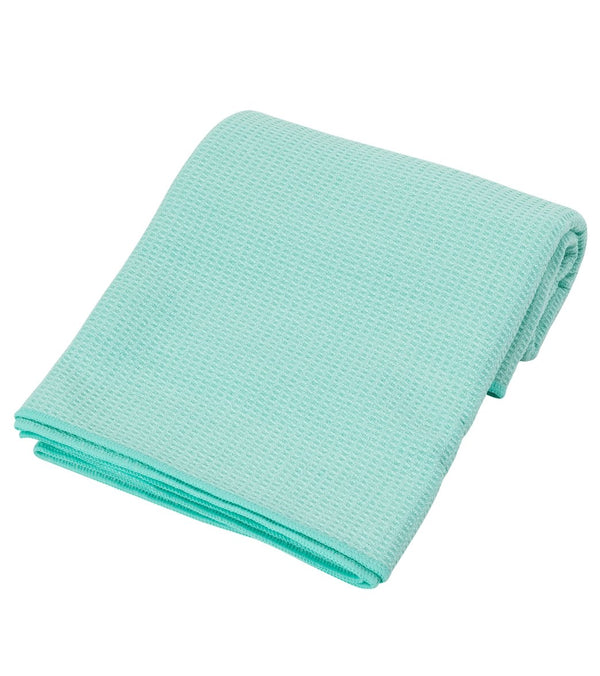 Everyday Yoga Waffle Grip Mat Towel - Light Teal