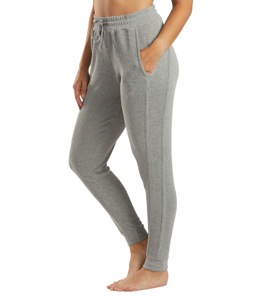 Free People All outlets or Nothing Grey Blue Color Block Jogger Sz Small