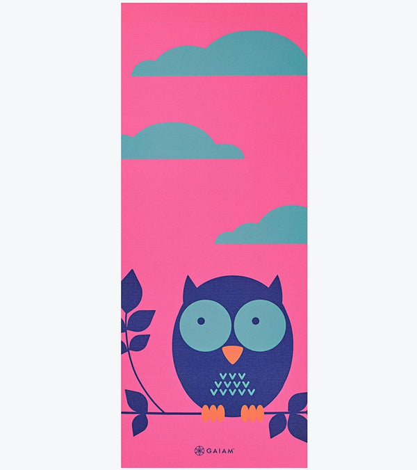 Gaiam Owl Kids Yoga Mat 60" 4mm Thick - Owl