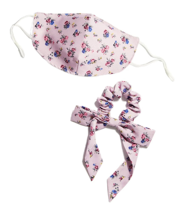 Free People Floral Mask and Scrunchie Set - Lilac