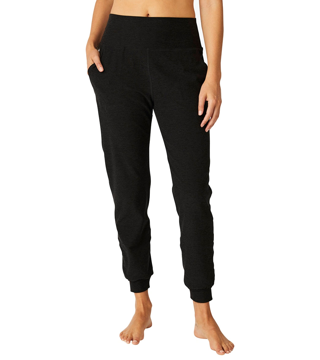 Beyond Yoga Black Space Dye Midi Joggers discount Size XL