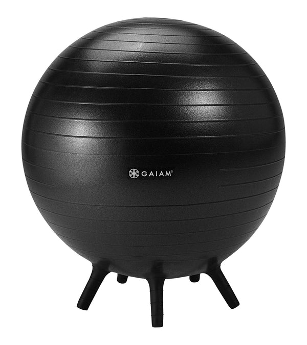 Gaiam No Roll Balance Ball - Ball Black