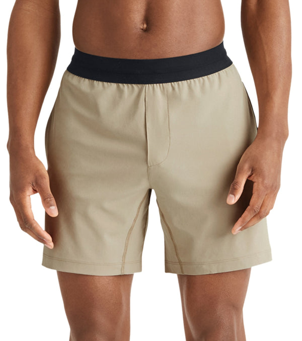 Rhone Men's 7" Mako Shorts Unlined - Coconut Husk - L