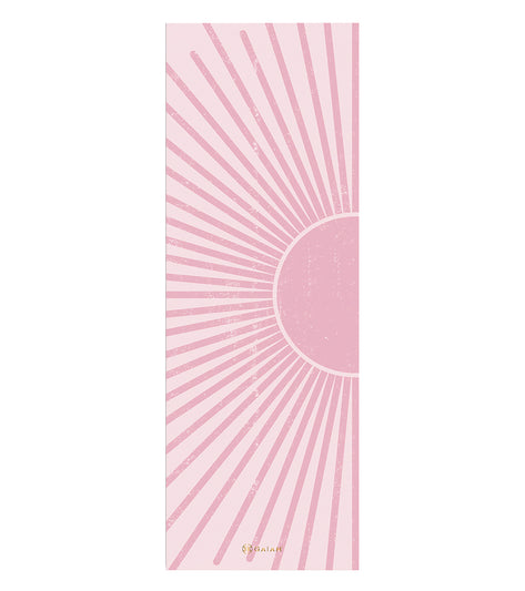 Gaiam 5mm Printed Yoga Mat - Sun Light Pink
