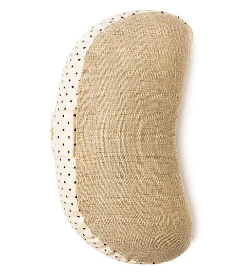 Complete Unity Zafu Meditation Cushion in Natural Print, designed for yoga and meditation practices. This ergonomic cushion features a natural fabric with subtle patterns, enhancing comfort and style. Ideal for enhancing your meditation experience with supportive seating.