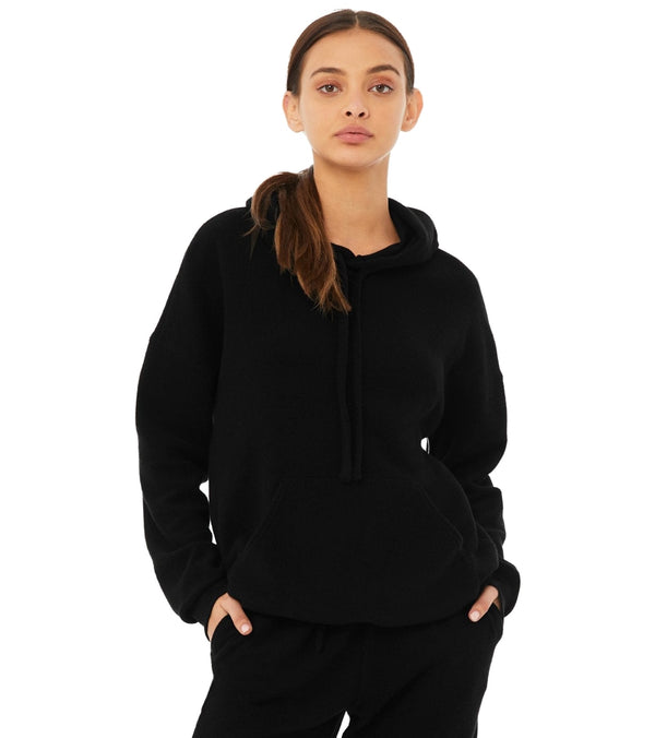 Bella + Canvas Sueded Hoodie - Black - L