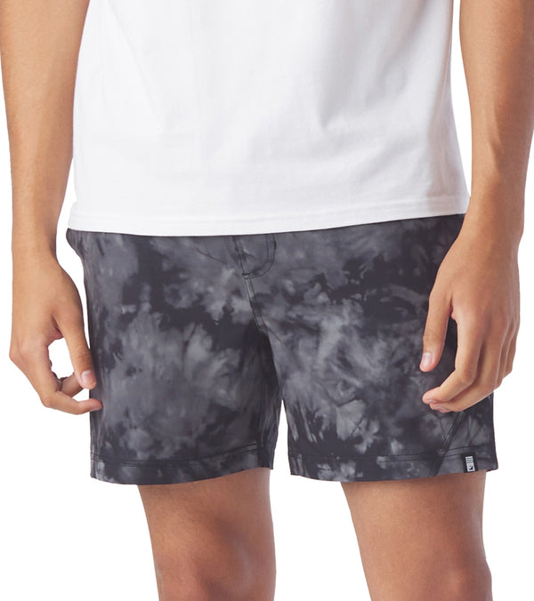 Glyder Versatility Short 5" - Black Tie-Dye - L