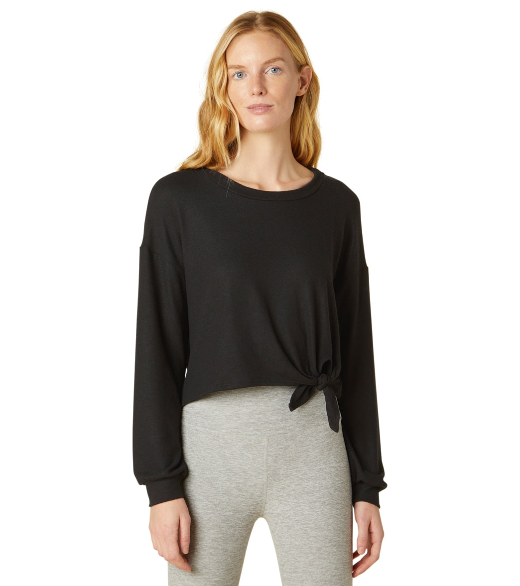 Beyond yoga over tied cropped pullover best sale