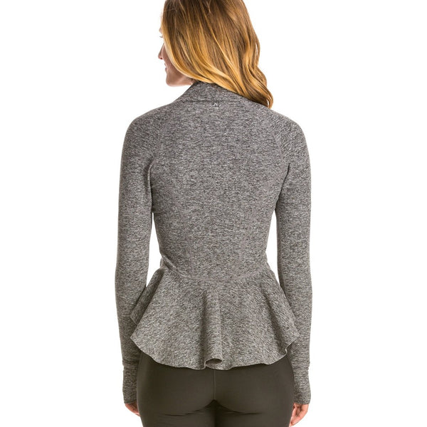 Beyond Yoga Peplum Back Jacket in Black 2024 Size Medium