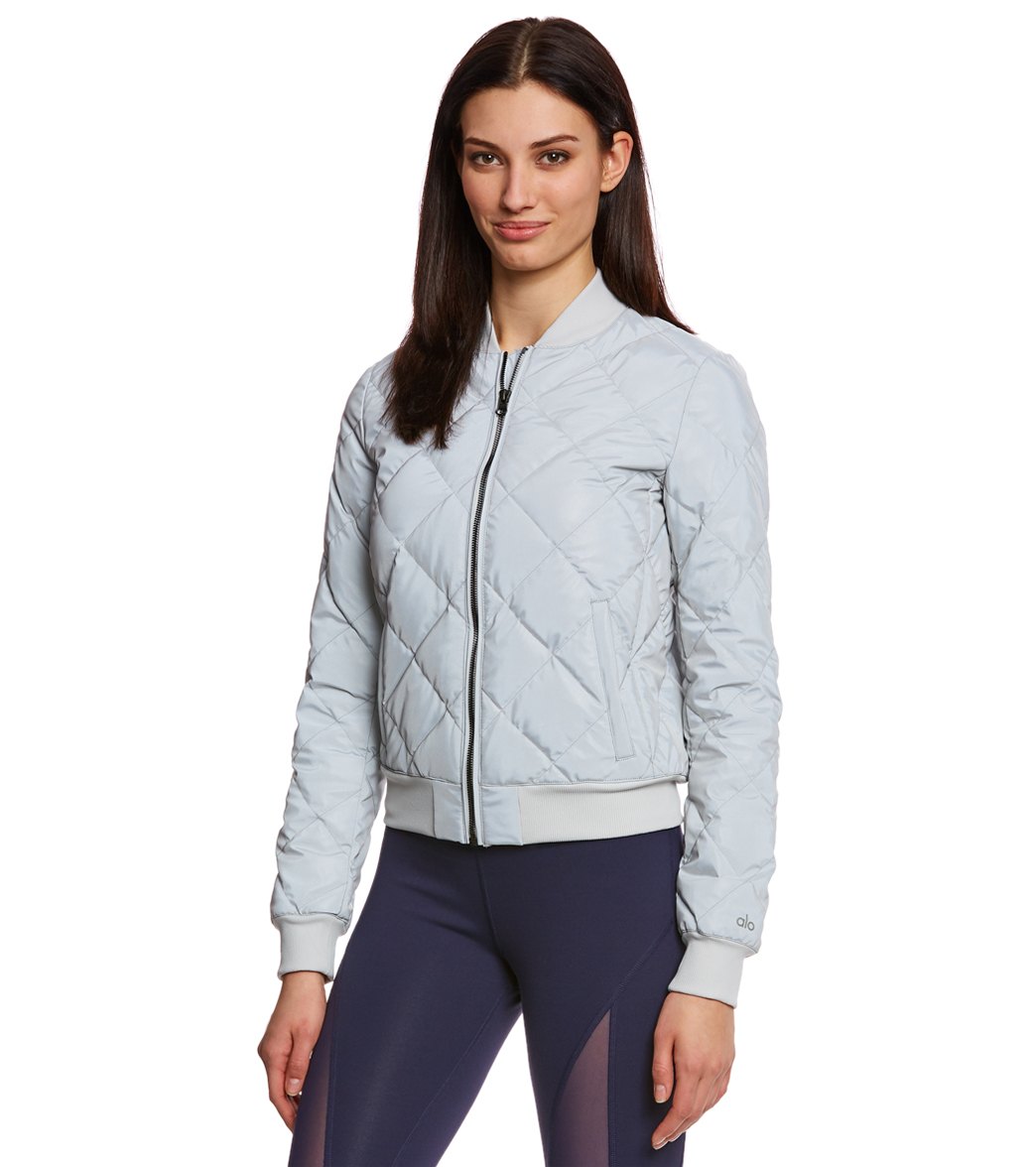 NEW ALO YOGA SILVER LIGHTWEIGHT discount JACKET