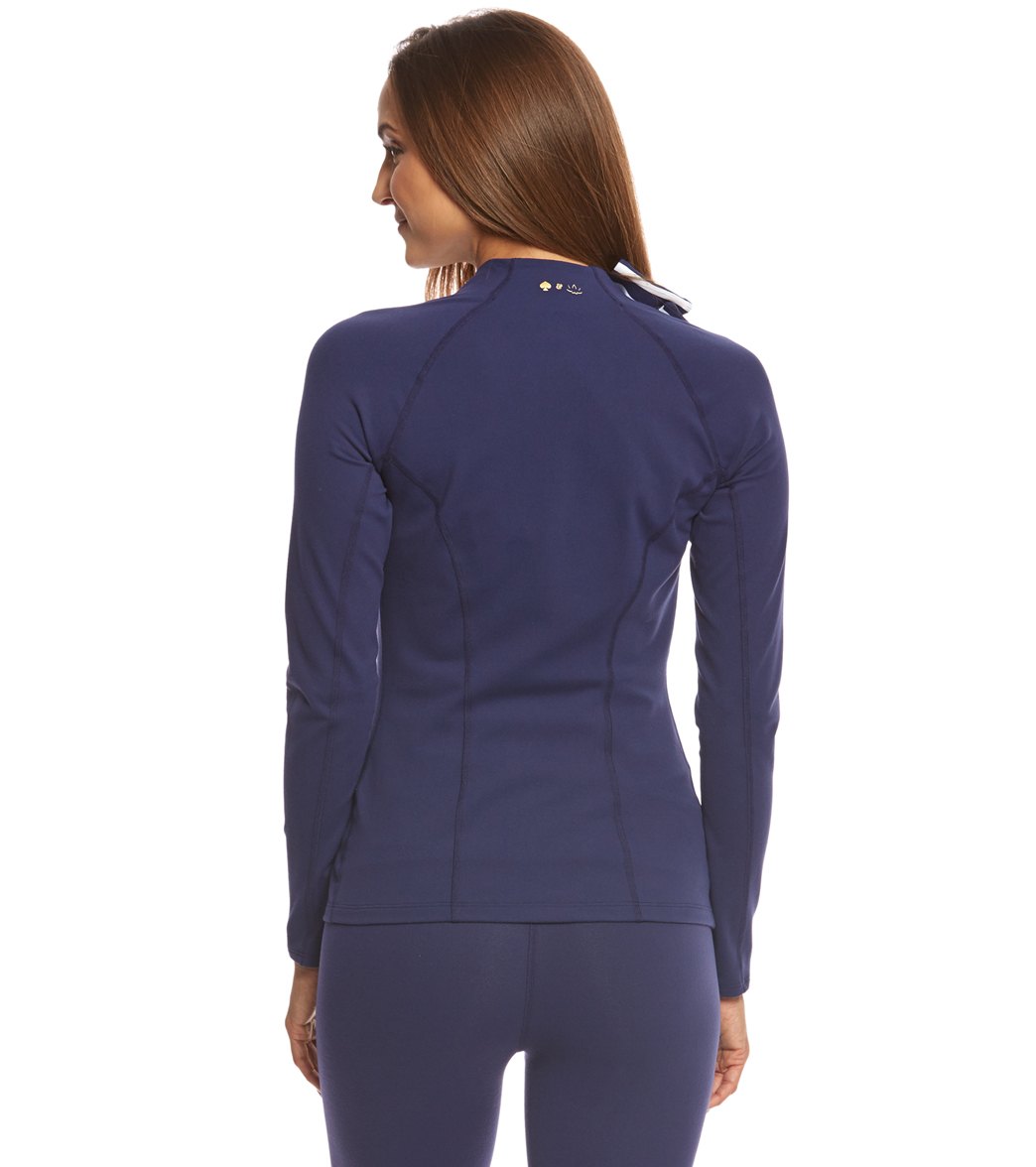 Beyond Yoga Kate Spade Sailing Stripe Neck Bow Jacket at EverydayYoga Free Shipping