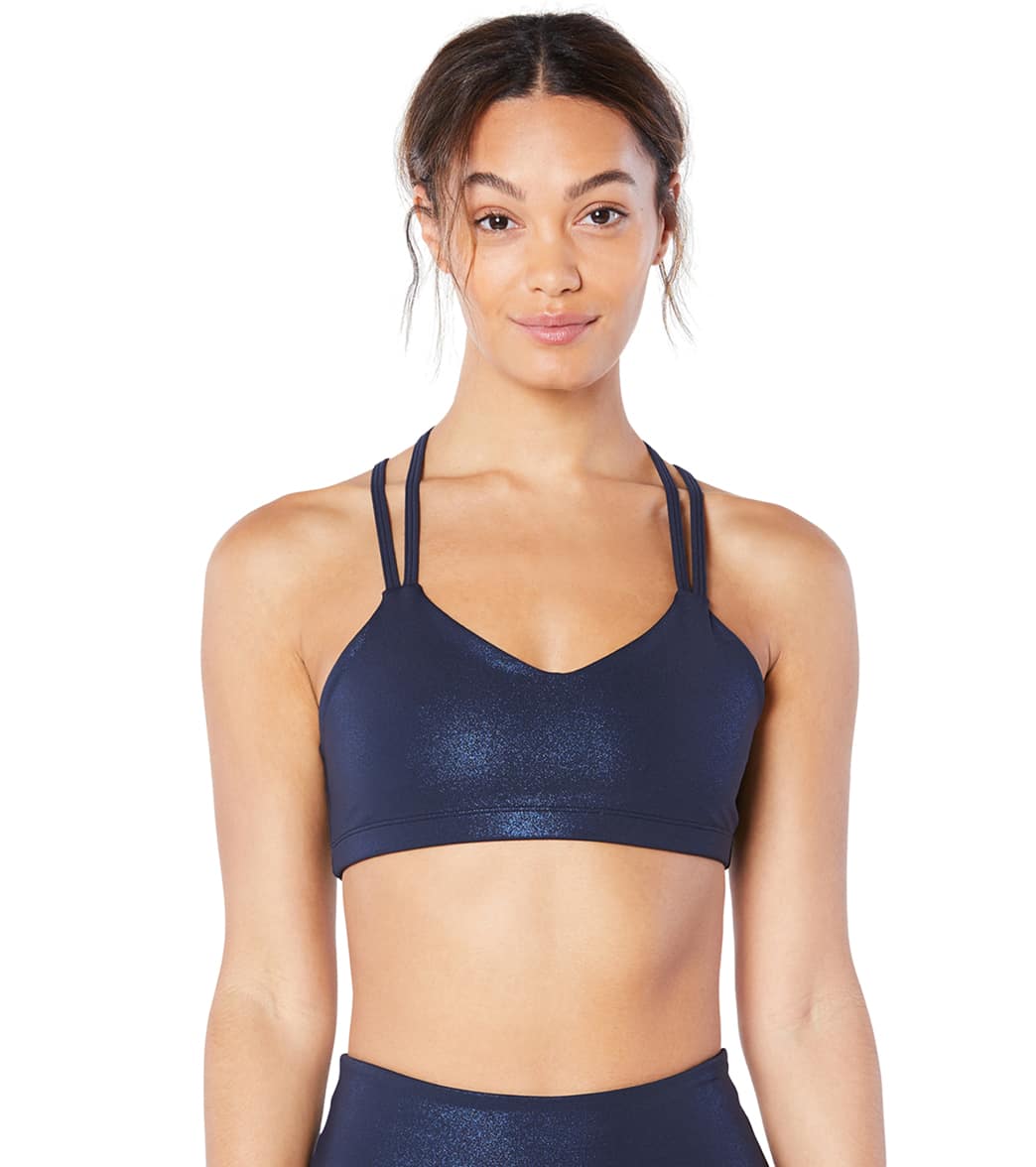 Beyond Yoga Sports Bra Twinkle popular Light Support Bra Black Size Medium