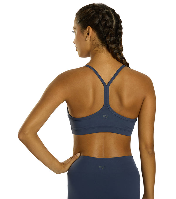 Everyday Yoga Delight Solid Racer Back Sports Bra