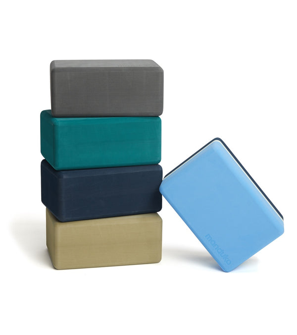 Manduka Recycled Foam Yoga Block - Green Ash Stripe