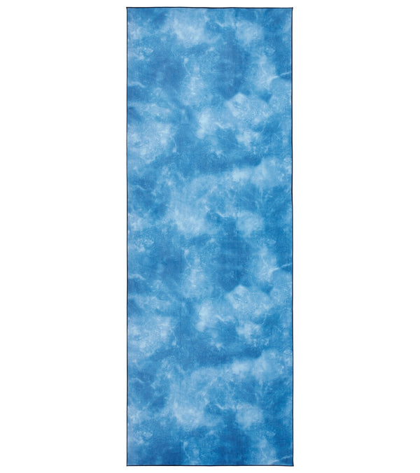 Manduka eQua Yoga Mat Towel - Camo Navy Tie Dye