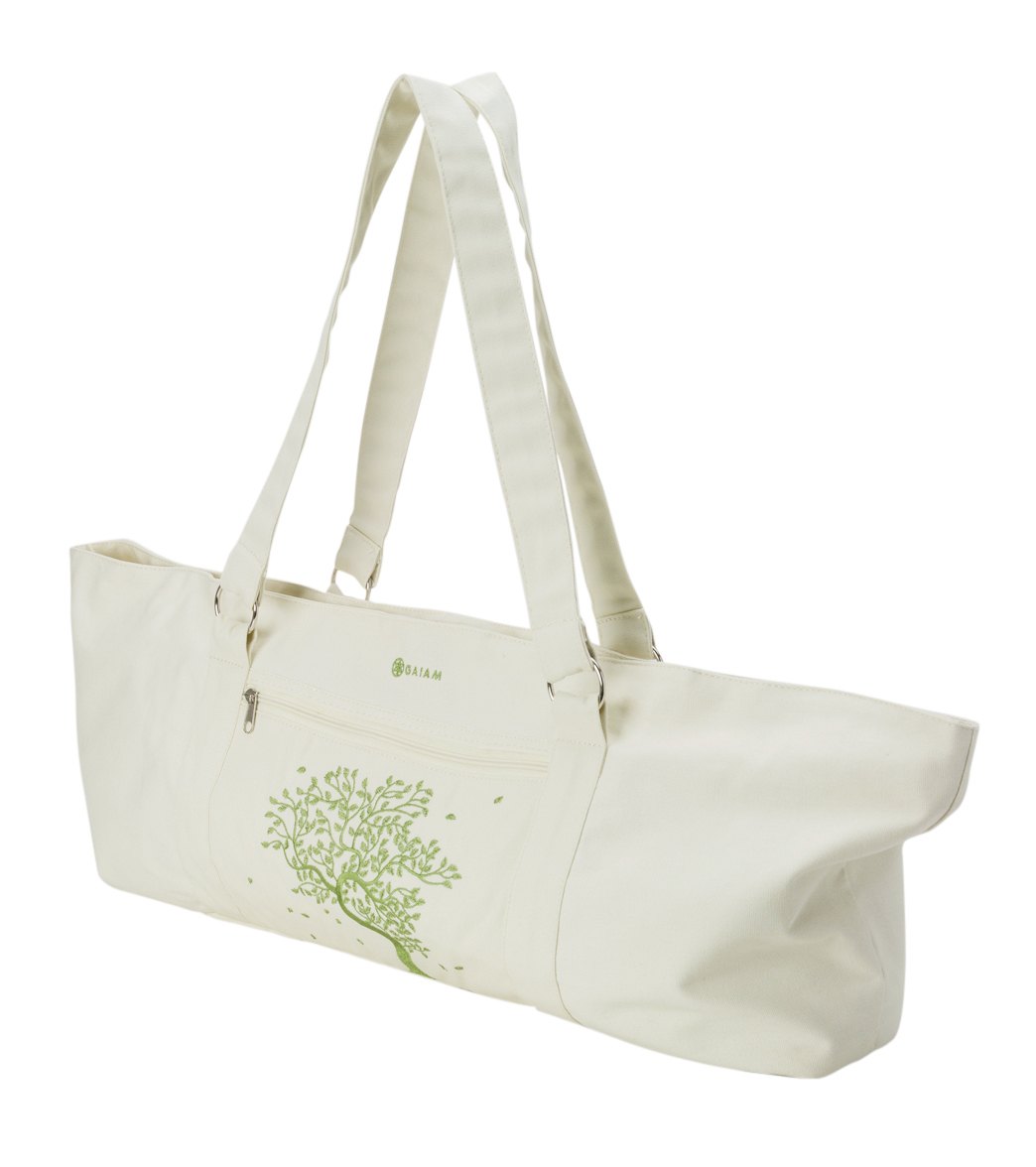 Gaiam Yoga Mat Tree of Life Tote Bag, Off-White (Natural/Olive) :  : Sports & Outdoors