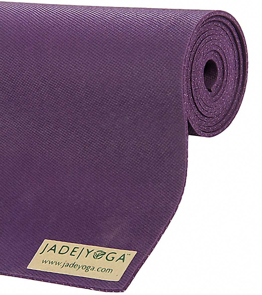 Jade Yoga Fusion Natural Rubber Yoga Mat 68 8mm Extra Thick Purple