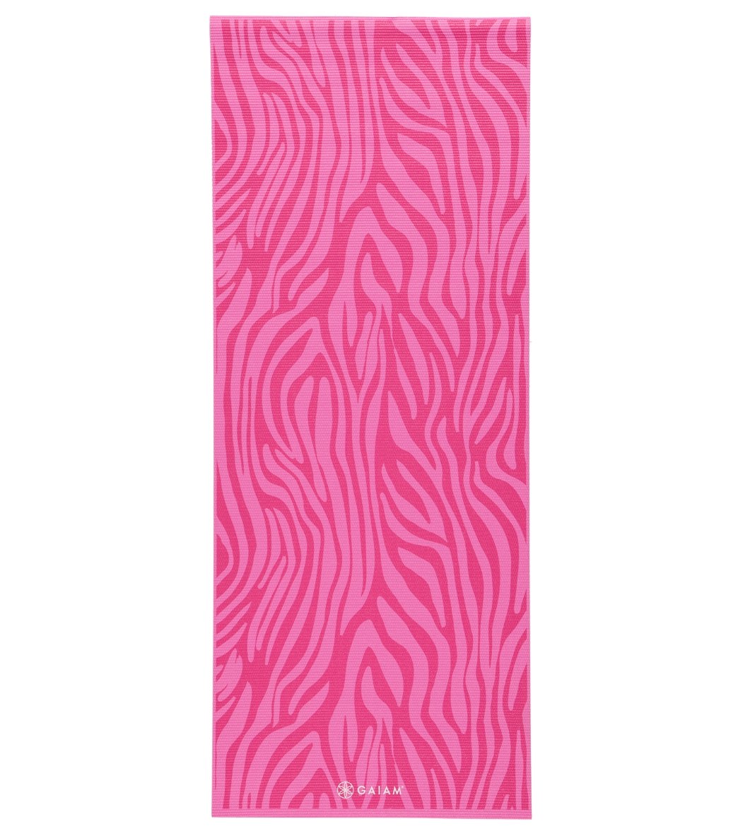 Gaiam Kids Pink Zebra Yoga Mat 60 3mm at