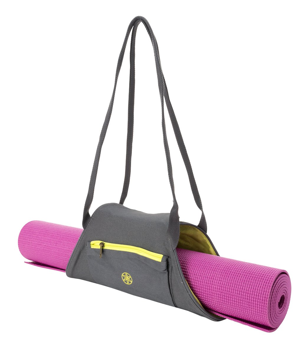 Gaiam  Yoga Mat Carrier, Citron/Storm –