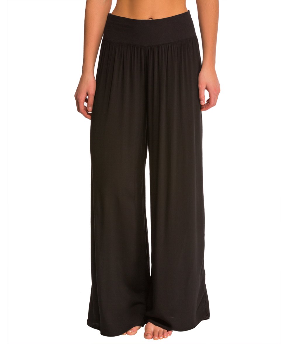 Hard Tail Forever Contour Rolldown Wide Leg Pants - Dark Charcoal