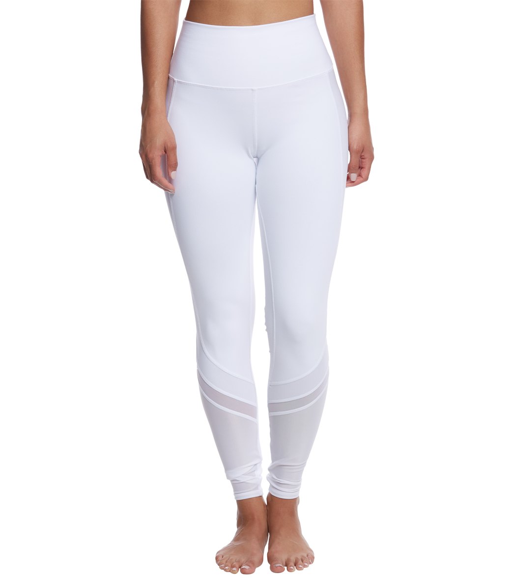 Alo Yoga Women`s High-waisted Moto Leggings White Glossy XS, - Alo Yoga  clothing - White