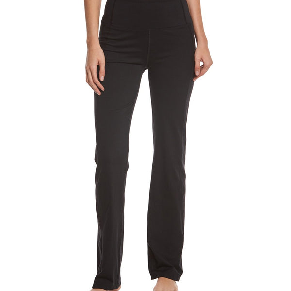 Marika Women's Zen High Rise Pocket Bootcut Pant, Black, Small at   Women's Clothing store