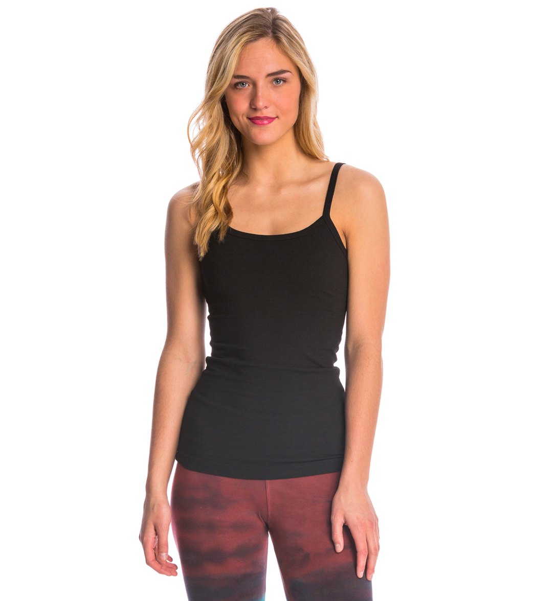 Hard Tail Scoop Back Yoga Tank Top with Bra