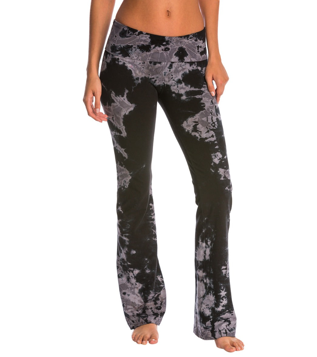 Hard Tail Forever Rolldown Bootleg Flare Pants - Palmetto - XS