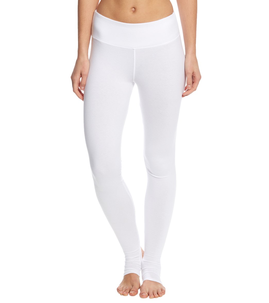 Allegra K Women's Elastic Waistband Soft Gym Yoga Cotton Stirrup Pants  Leggings Dark Grey Small : Target