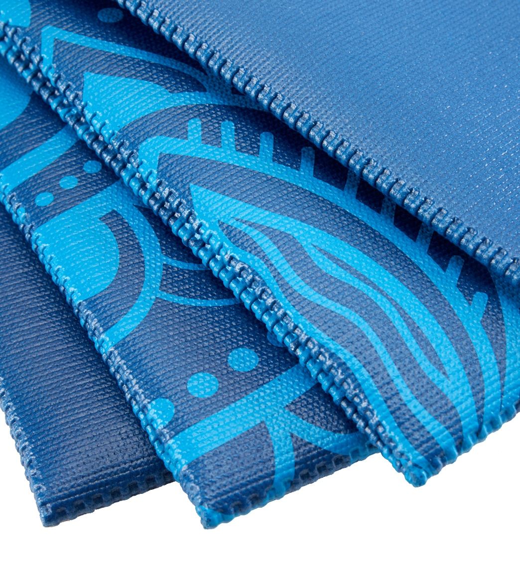 OPENBOX Gaiam Foldable Yoga Mat Blue Sundial 2mm for sale