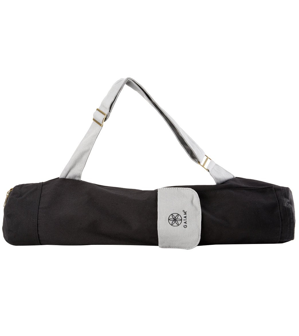 Gaiam Yoga Mat Bag Full Zip Cargo Yoga Mat Carrier Bag Adjustable