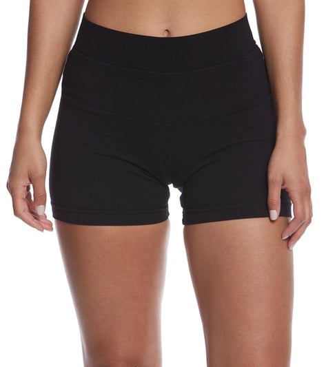 Women's Black High Waisted Booty Shorts
