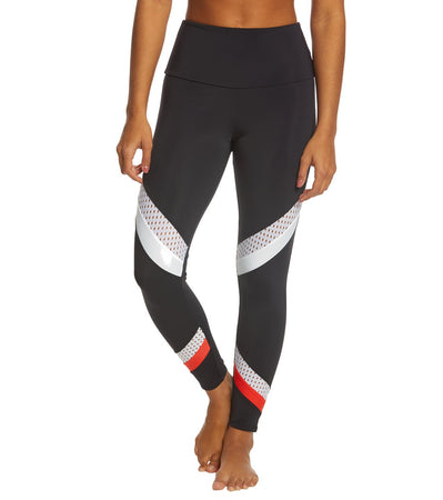 Yoga Leggings With Mesh Cutouts