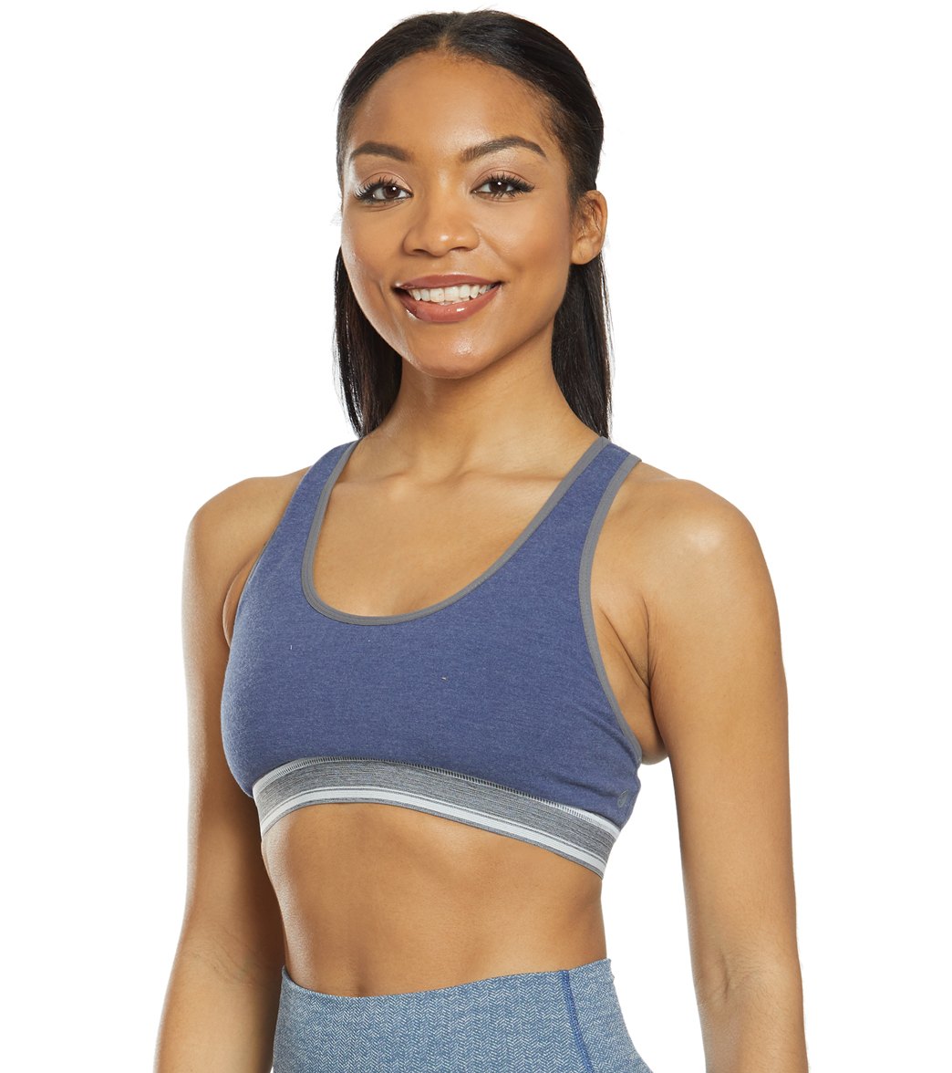 Thrive Racer Back Sports Bra, Blueberry