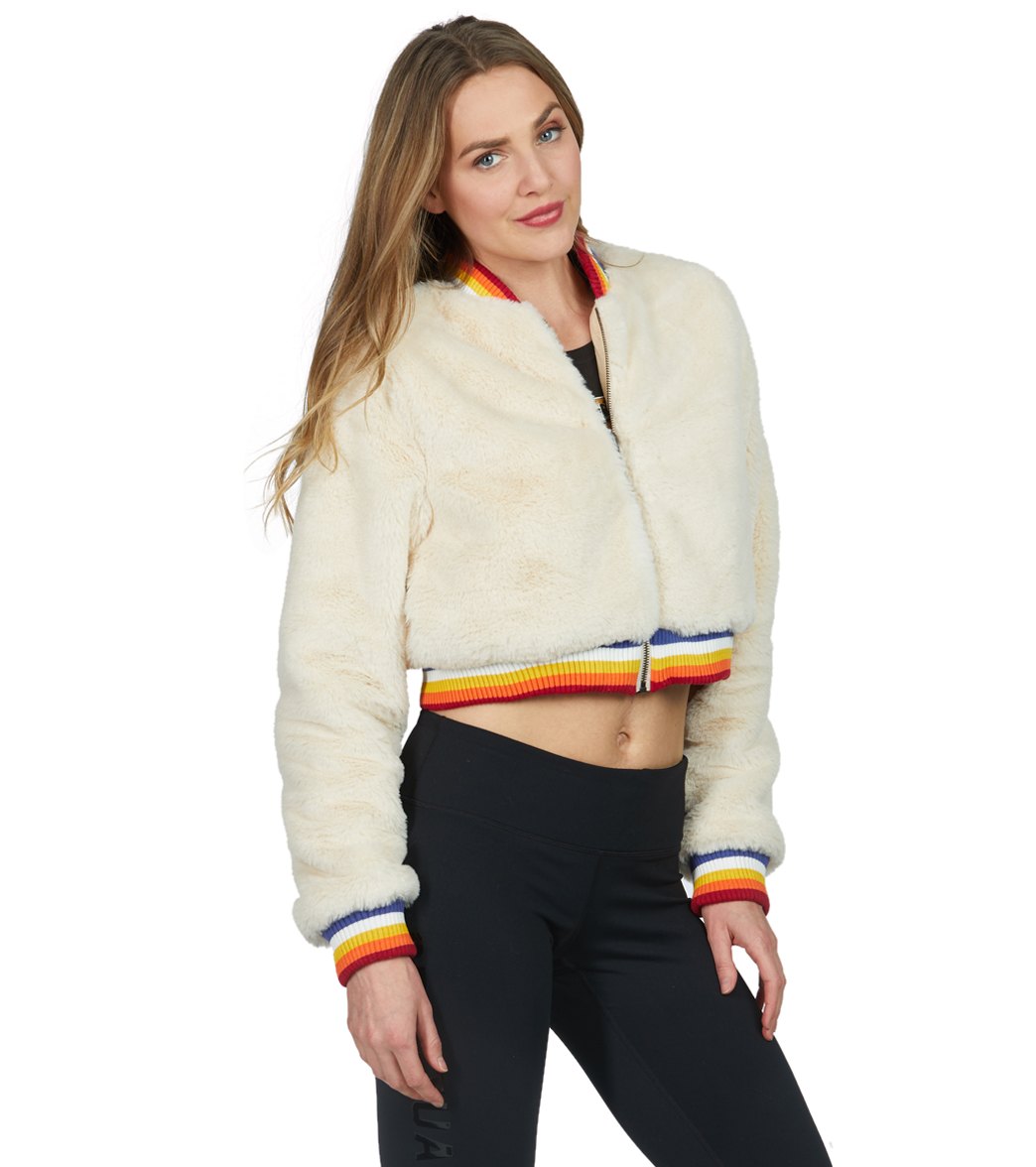 Spiritual gangster furry deals bomber jacket