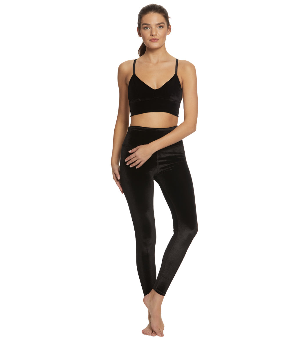 Beyond Yoga, Pants & Jumpsuits, Beyond Yoga Velvet Motion High Waisted  Midi Legging In Black