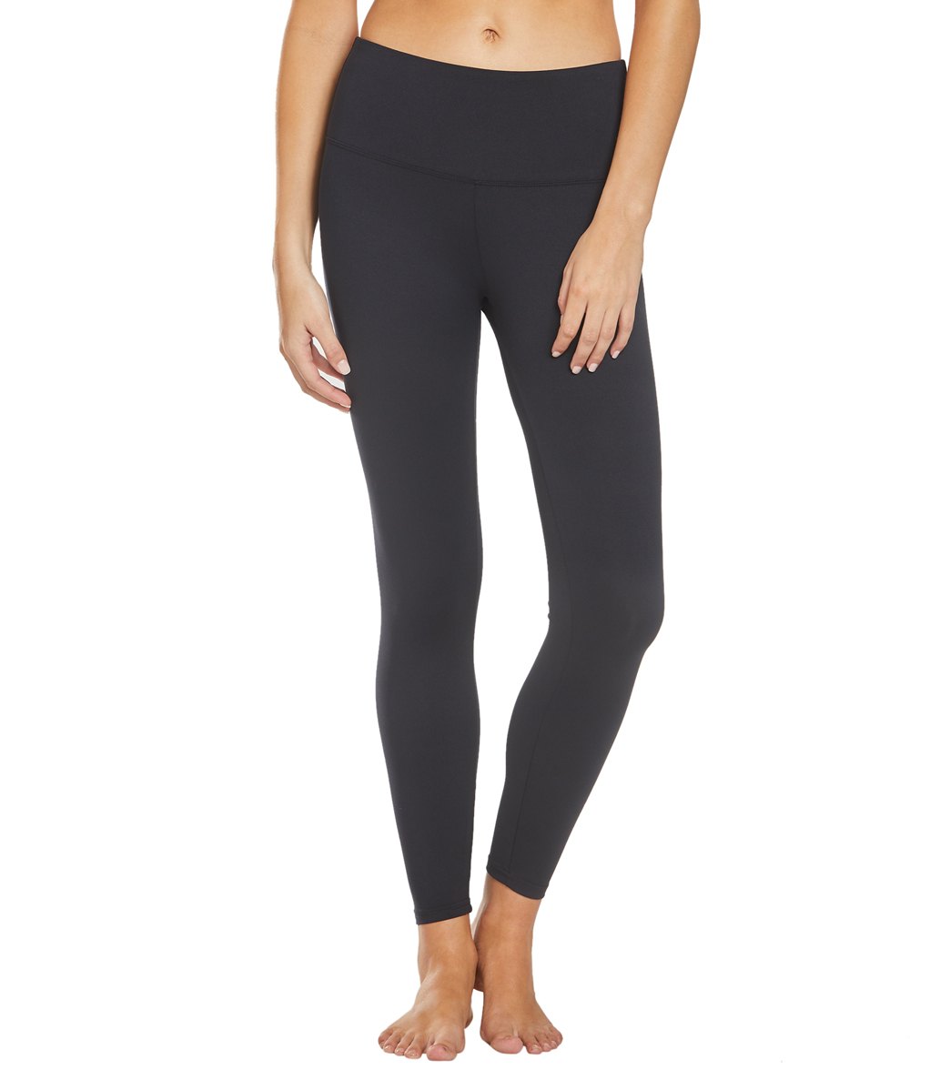 Balance Collection Womens Twist High Rise Legging, Black at  Women's  Clothing store