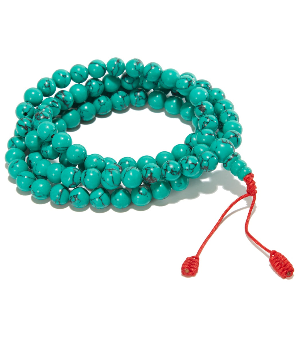 Shamans Market Tibetan Faux Turquoise Prayer Bead Mala at