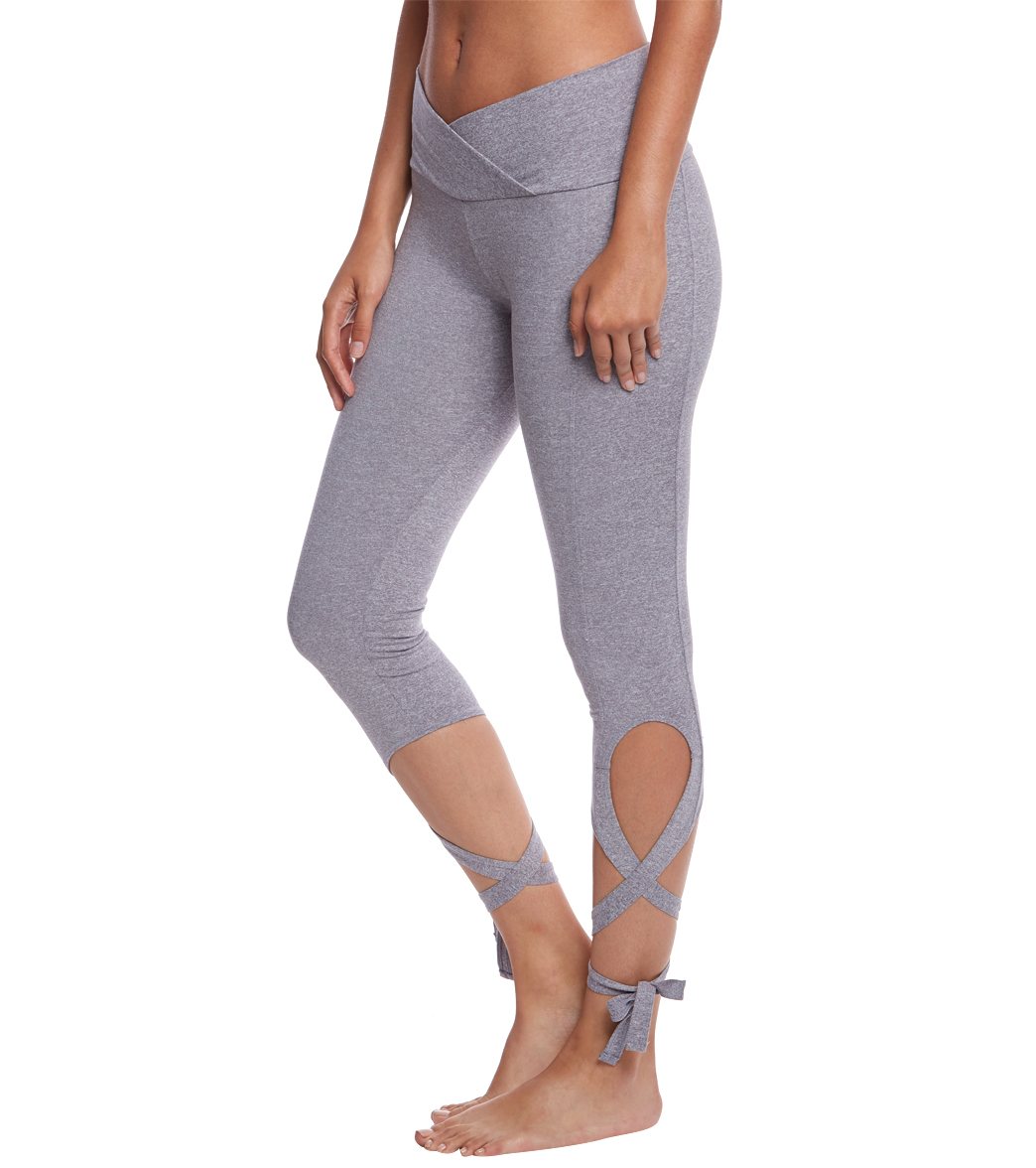 Yogalicious Womens Lux Ballerina Ruched Ankle Legging - Wild Wind - Small :  Target