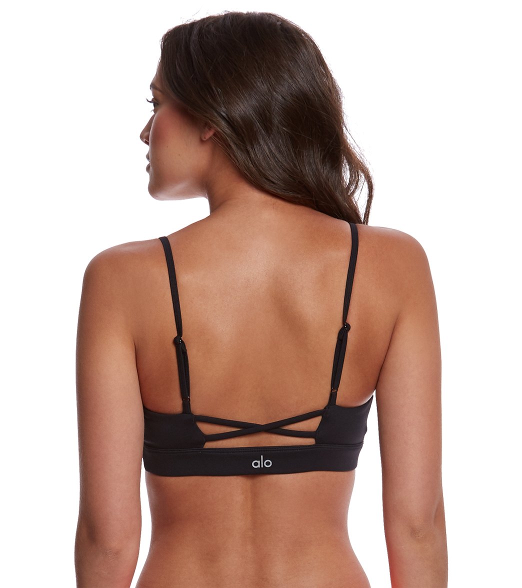 Genuine ALO YOGA Interlace bra in rich navy size S in excellent condition, in Maidstone, Kent