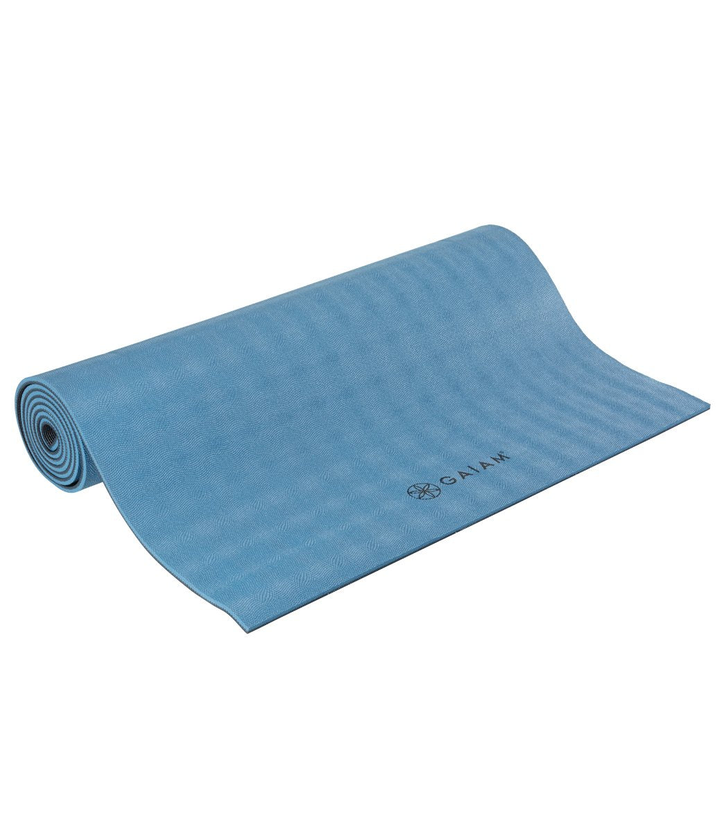 Gaiam Yoga Mat - Premium 5mm Dry-Grip Extra Long Thick Non Slip
