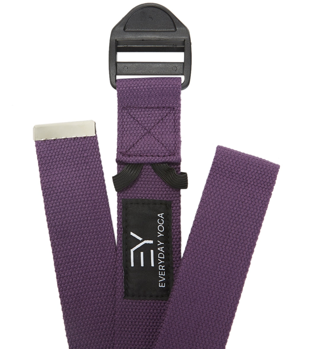 GAIAM Fitness Yoga Strap- NEW- natural 6' Stretch Band -Adjustable D-Ring  Buckle